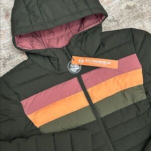 Men’s NETs HFX Outdoors Olive Green Puffer Jacket